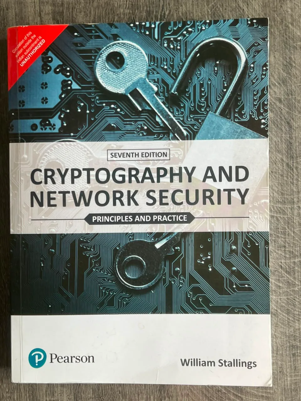 Cover of Cryptography and Network Security - Principles and Practice, 7th Edition